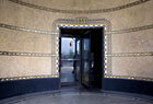 Detail of entrance to lobby of 888 Grand Concourse, at 161st Street, designed by Emry Roth, which is currently a rental building